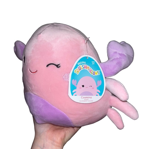 Squishmallow Cosmina the pink crab NWT 8” - Picture 5 of 6
